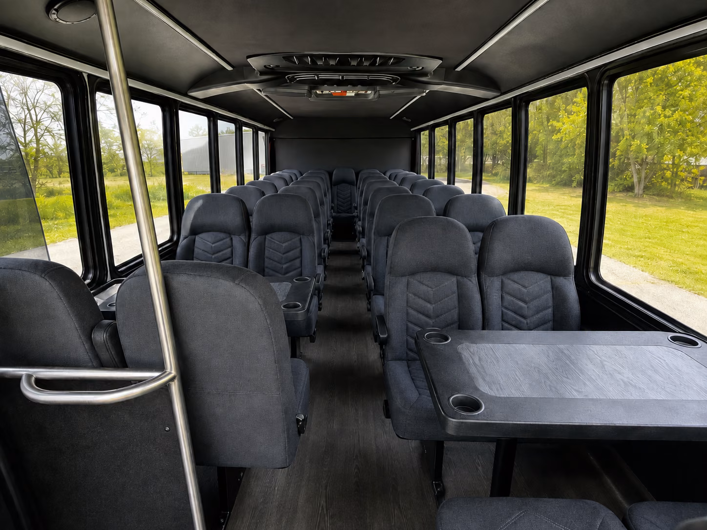 waterbury 18 passenger minibus inside
