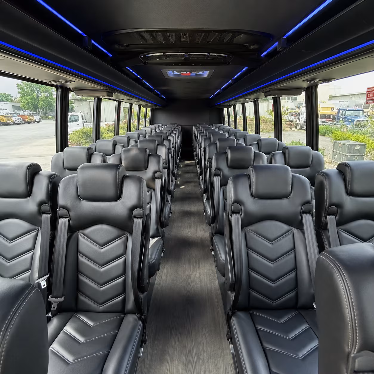 waterbury 30 passenger minibus inside
