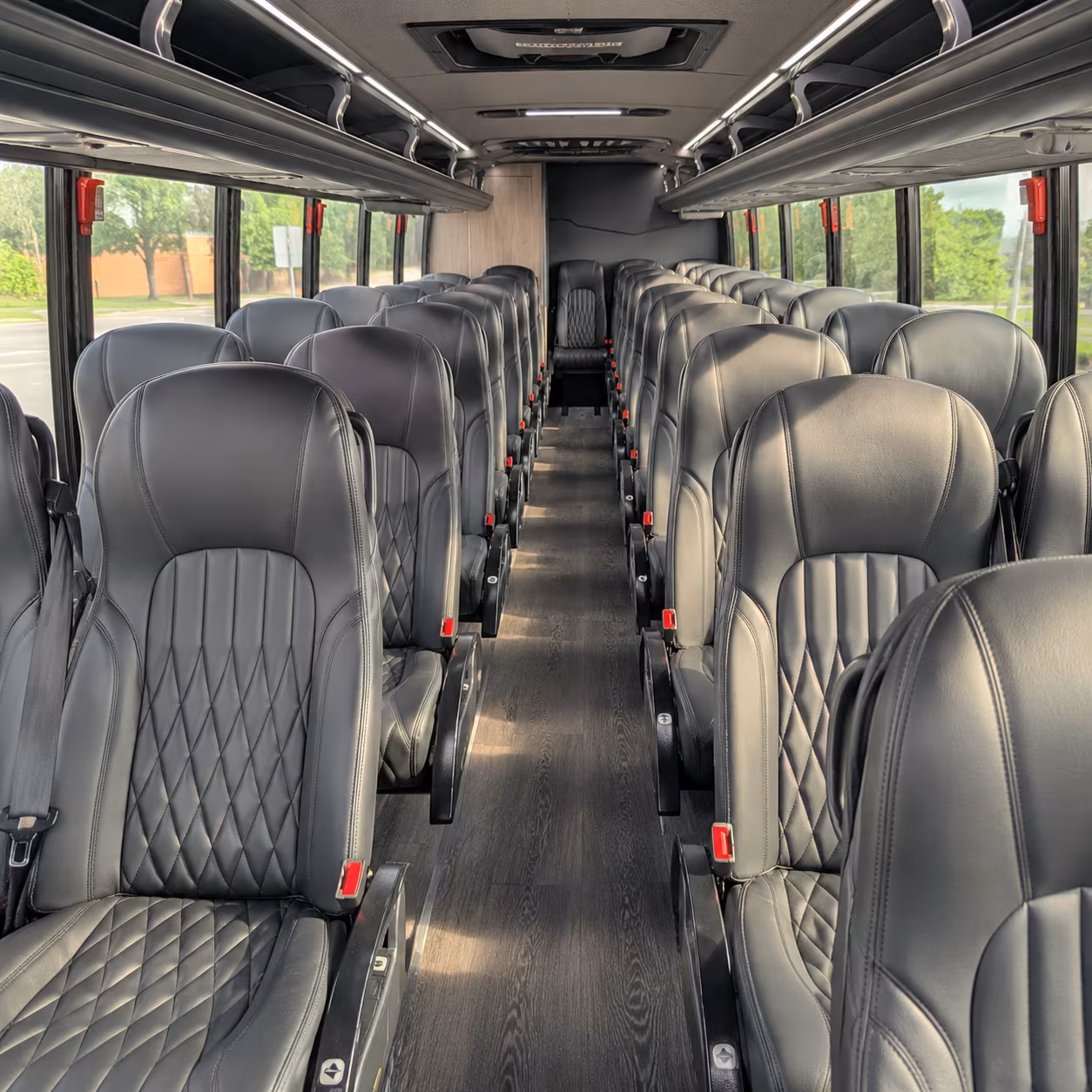 waterbury 30 passenger minibus interior