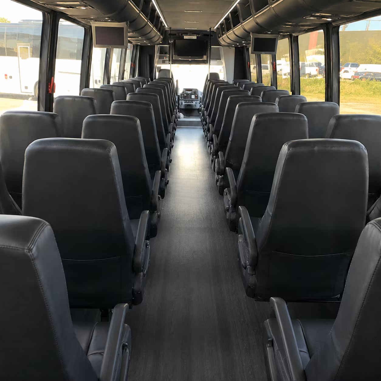 waterbury 35 passenger minibus interior
