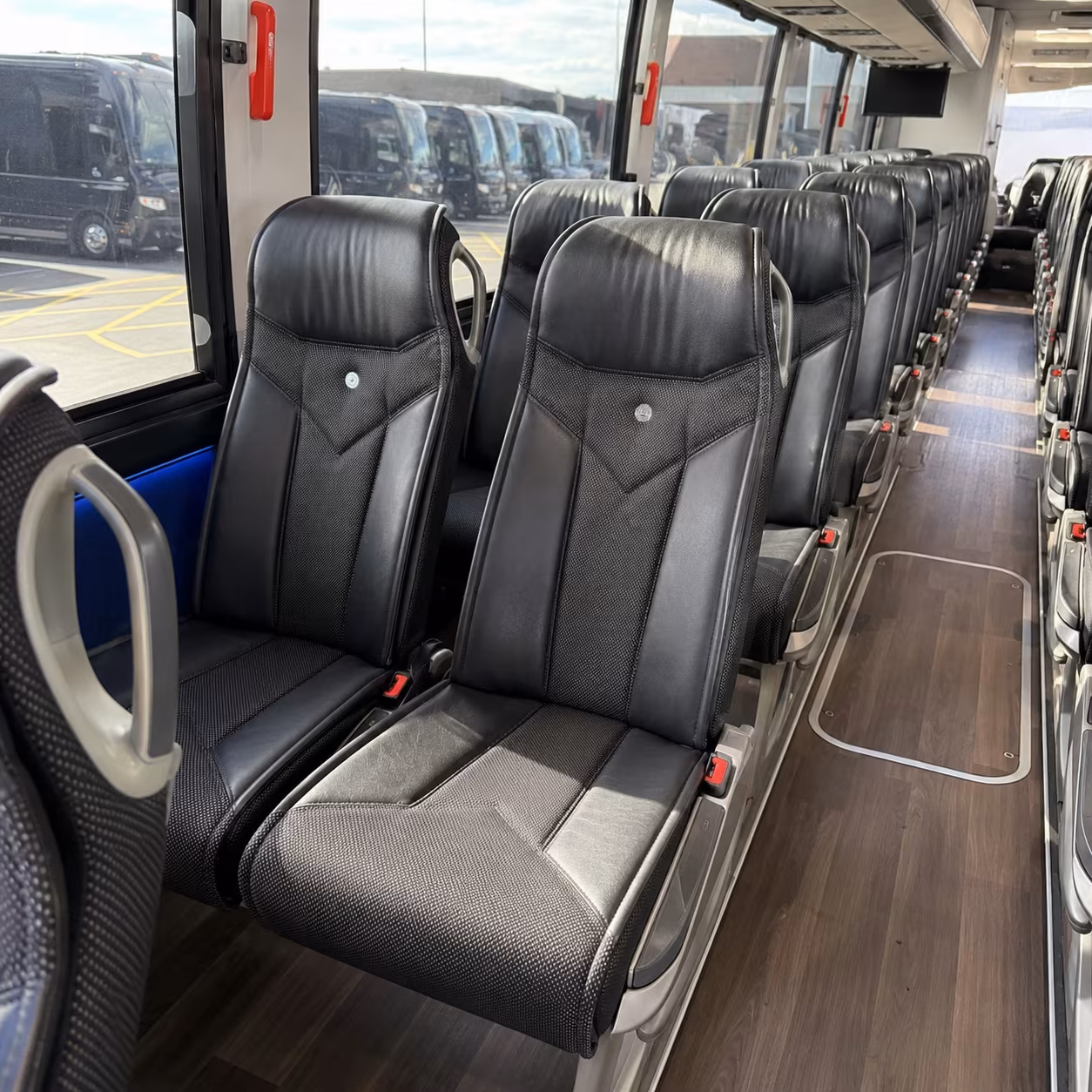 waterbury 40 passenger charter bus interior
