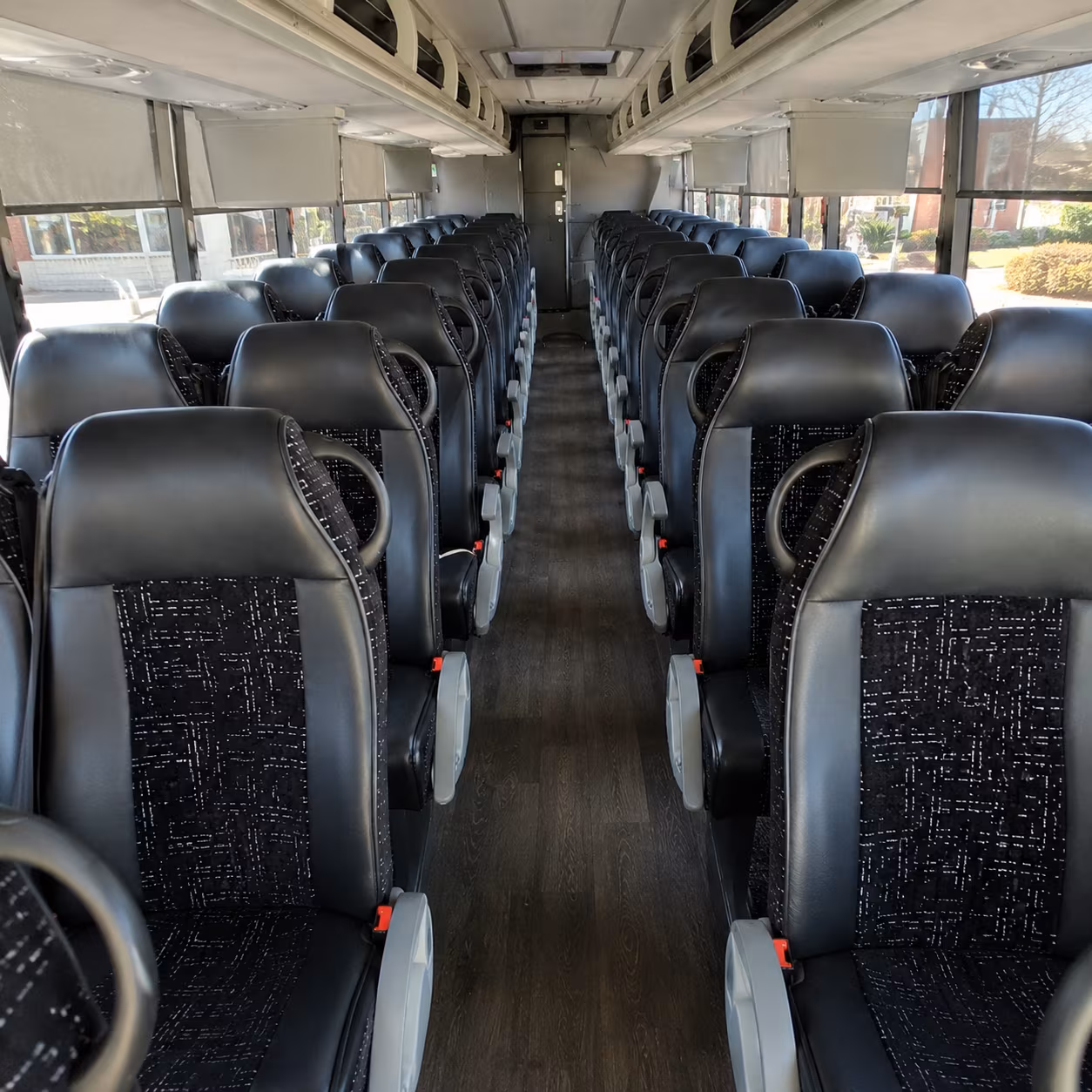 waterbury 54 passenger charter bus inside