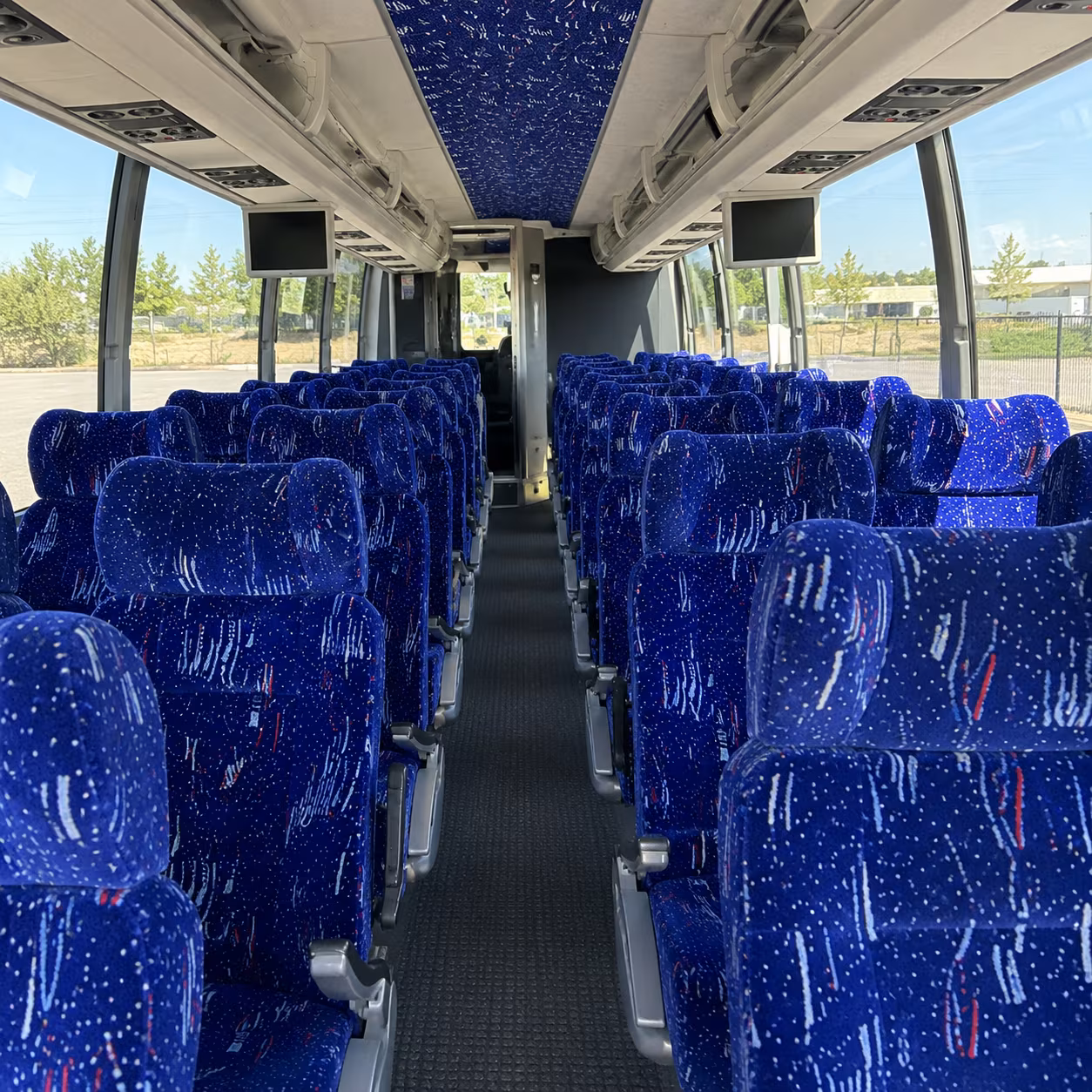 waterbury 54 passenger charter bus interior