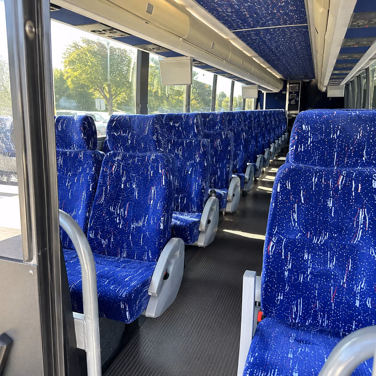 waterbury charter bus interior