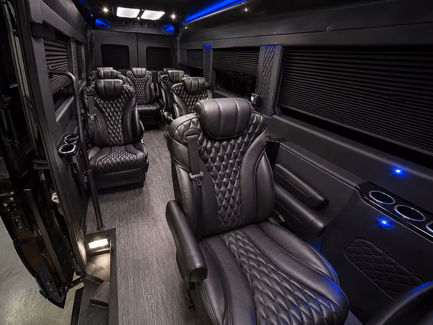 waterbury sprinter van with driver interior